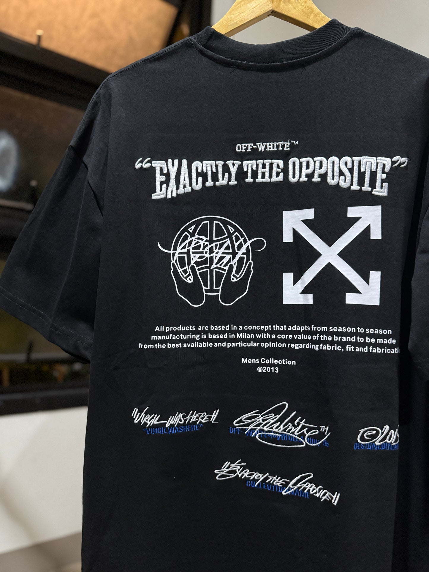 Off-White Virgil Abloh Tee (Oversized/Black)