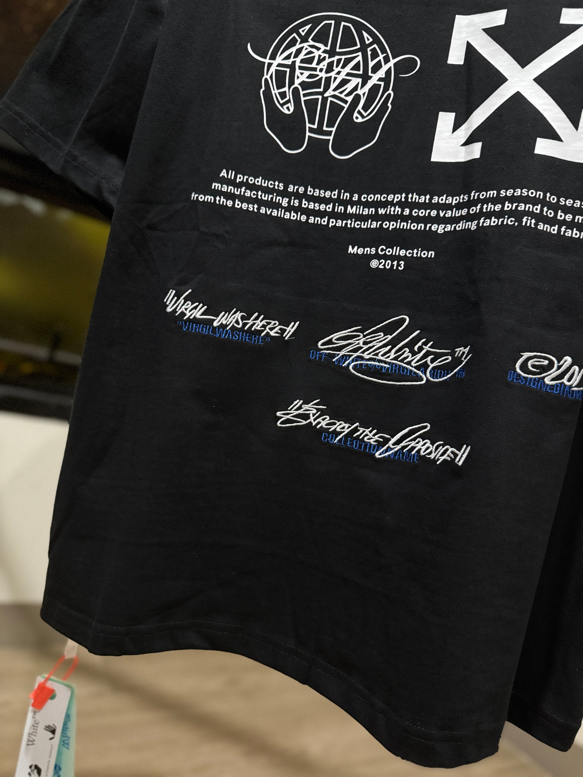 Off-White Virgil Abloh Tee (Oversized/Black) – Dad from MNL