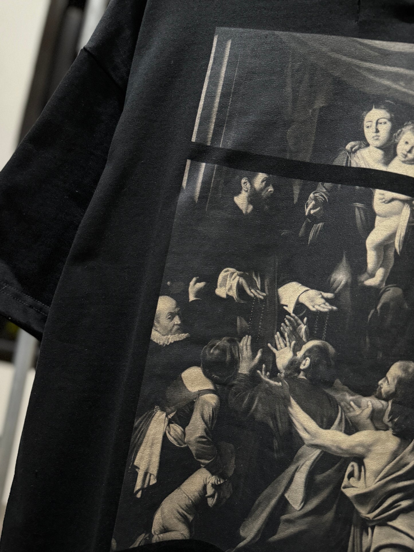 Off-White Caravaggio Square Tee (Oversized/Black)
