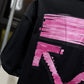 Off-White Gradient Pink Marker Tee (Oversized/Black)