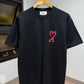 AMI Paris Painted T-Shirt (Black)