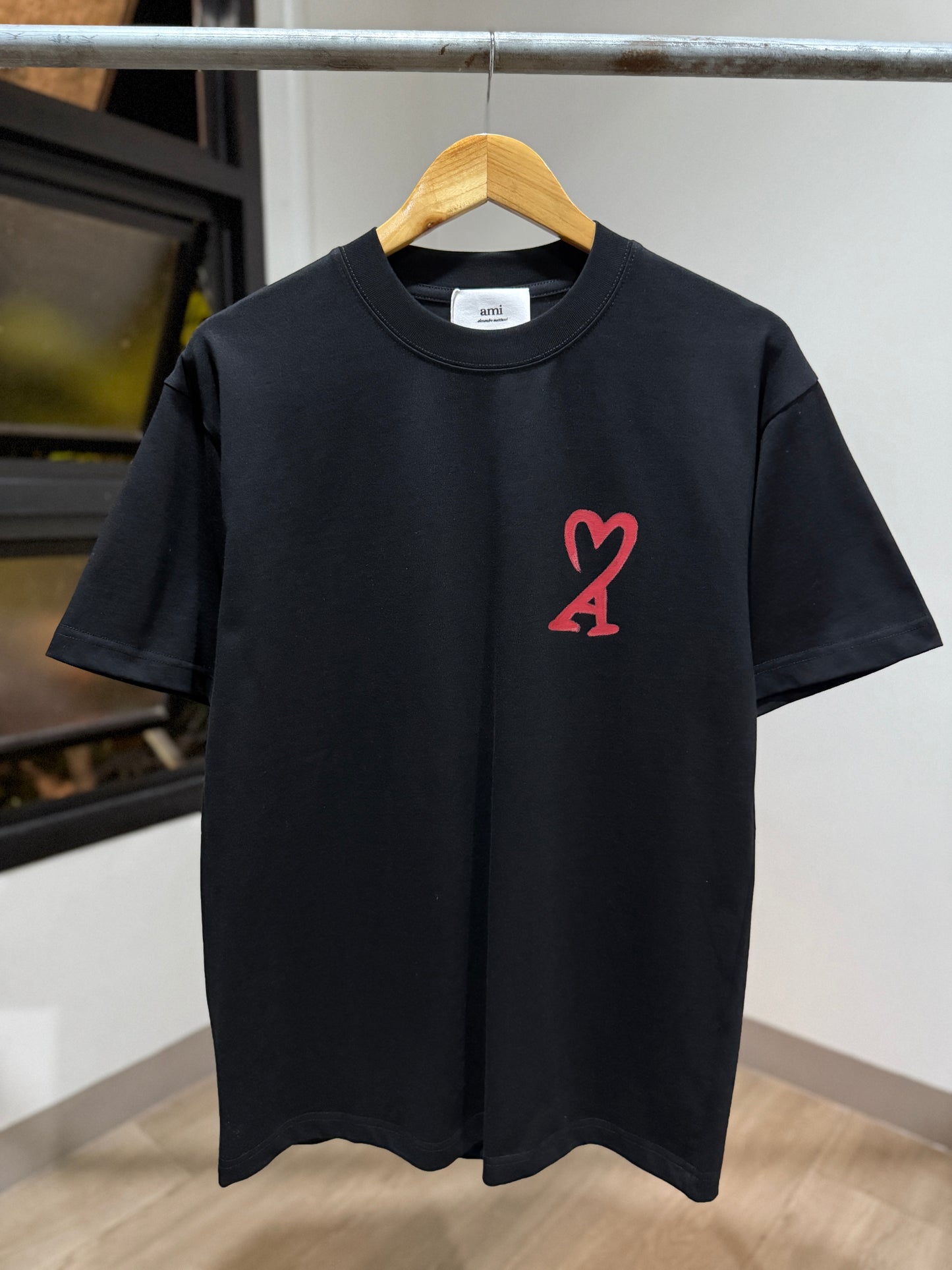 AMI Paris Painted T-Shirt (Black)