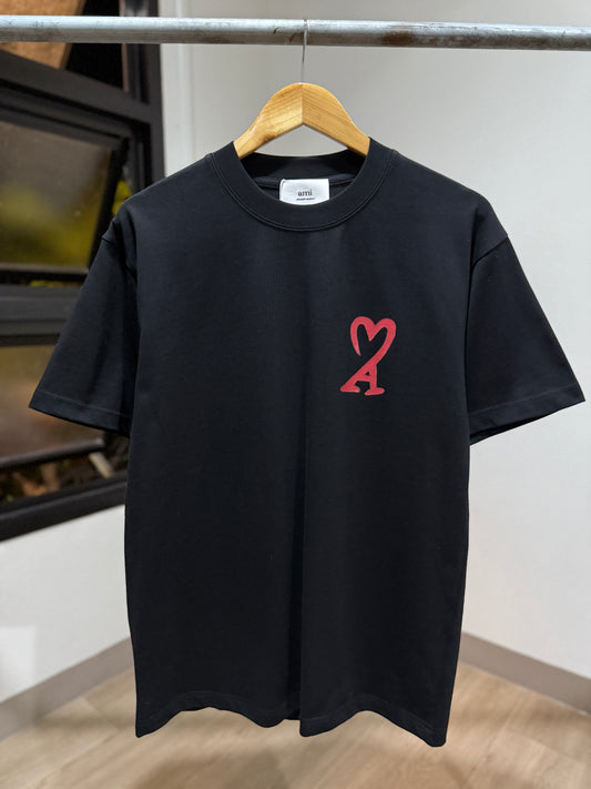 AMI Paris Painted T-Shirt (Black)