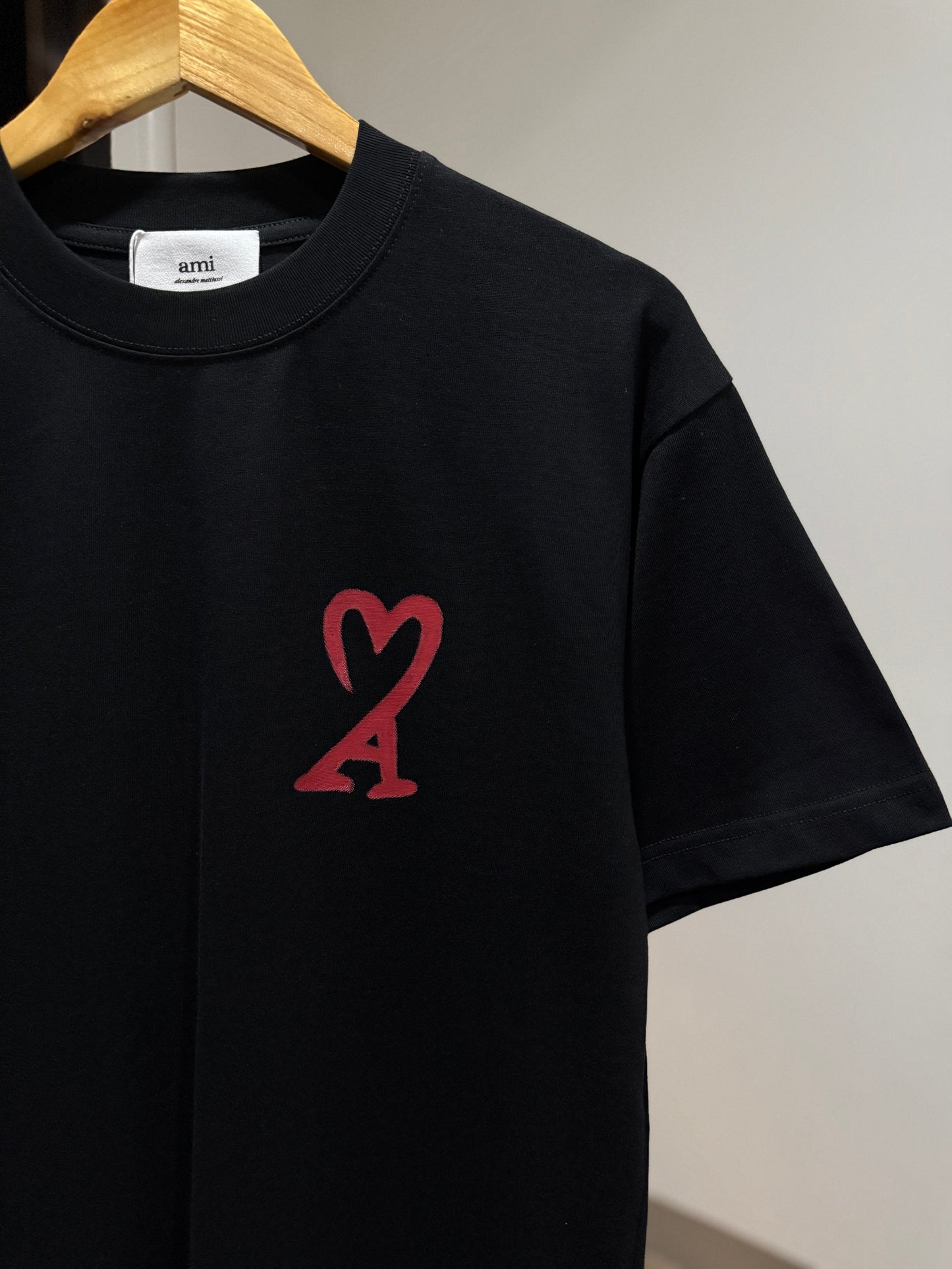AMI Paris Painted T-Shirt (Black)