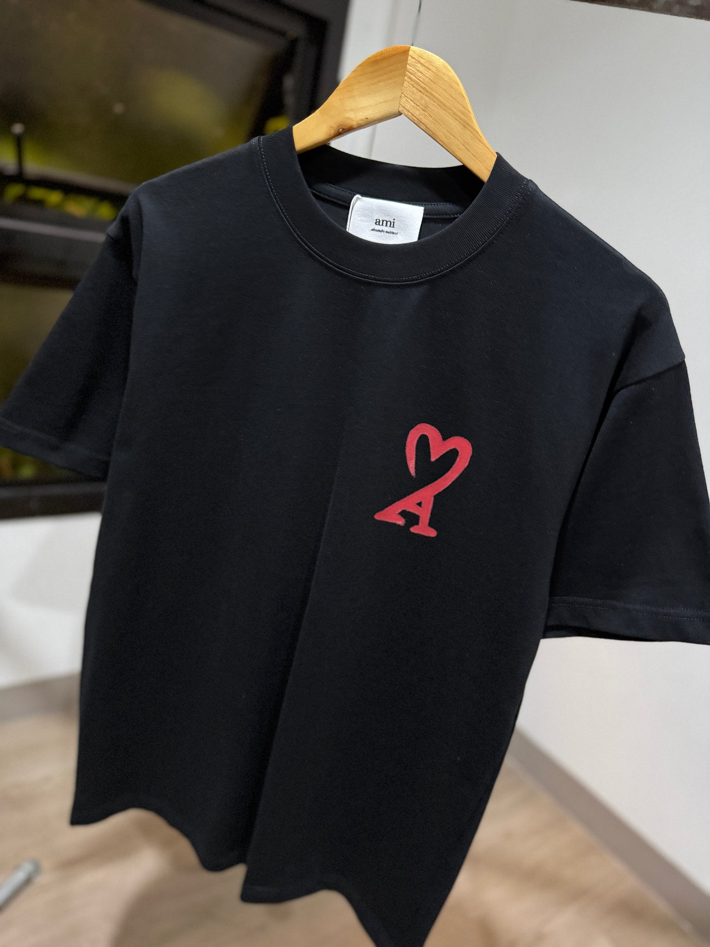 AMI Paris Painted T-Shirt (Black)