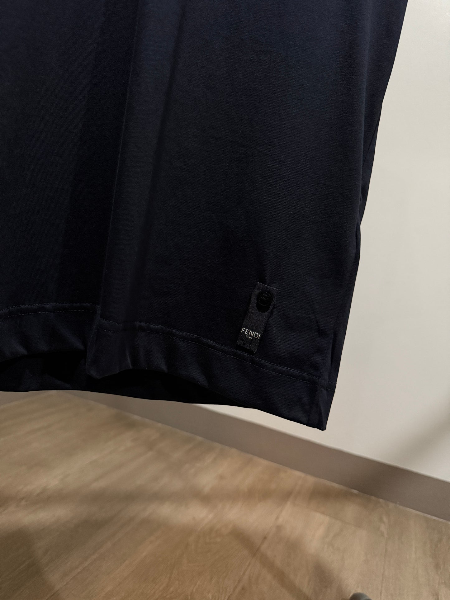 Fendi Pocket Cotton T-Shirt (Navy)