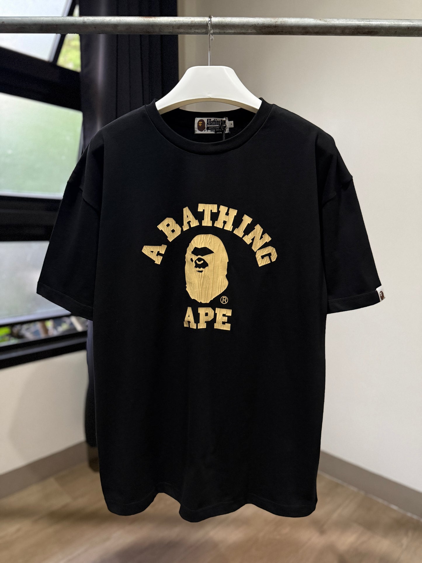 BAPE Overdye College Relaxed Fit Tee (Black)
