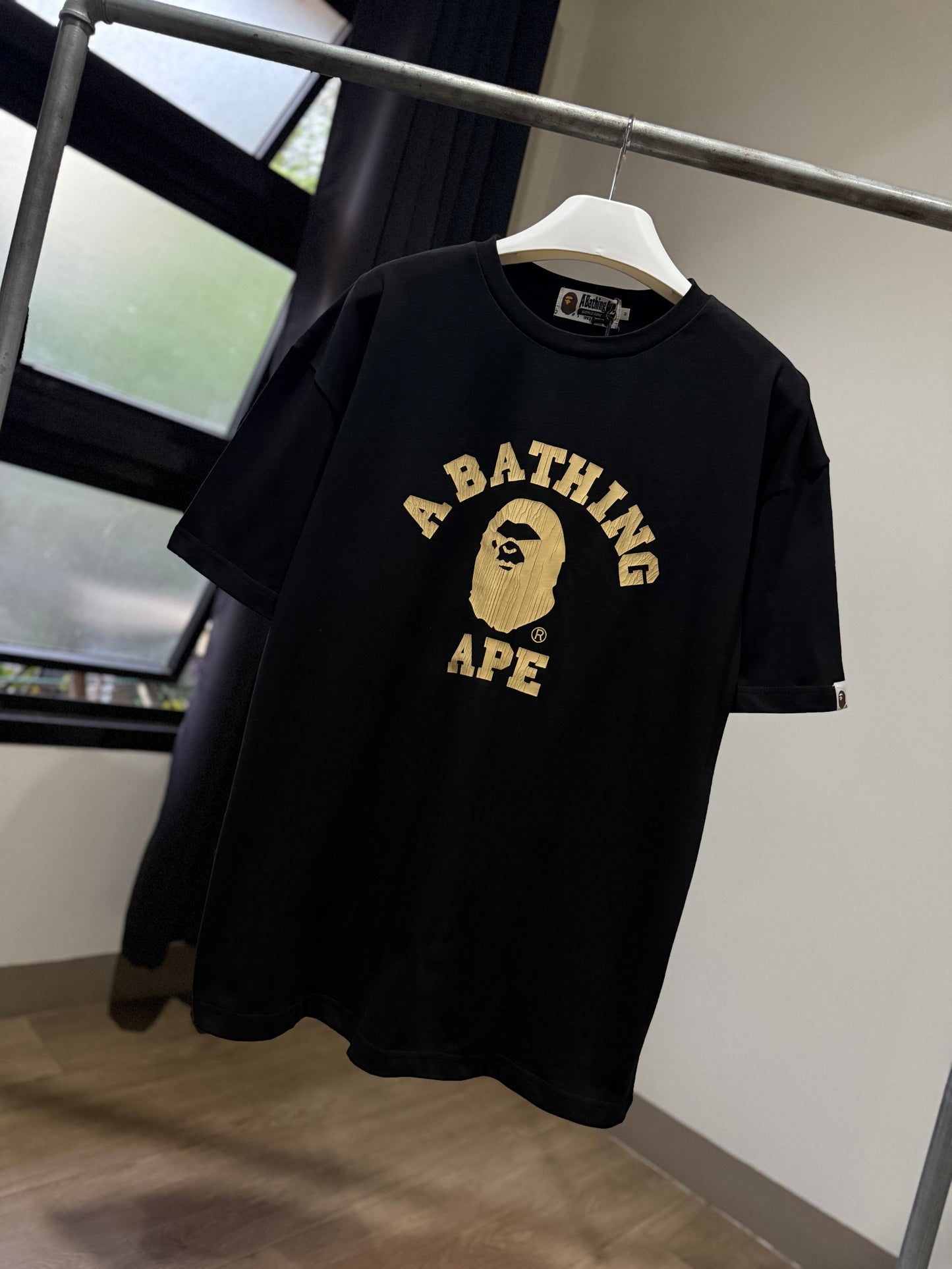 BAPE Overdye College Relaxed Fit Tee (Black)