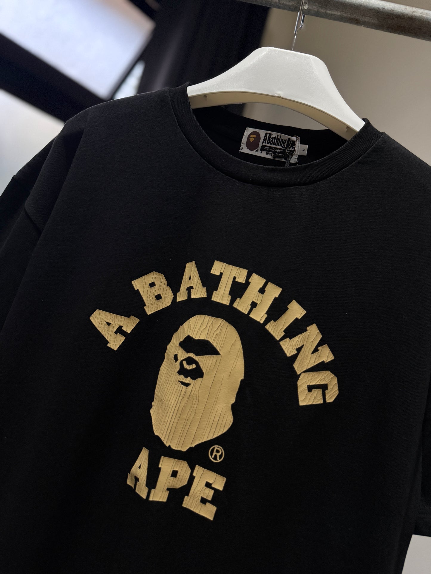 BAPE Overdye College Relaxed Fit Tee (Black)