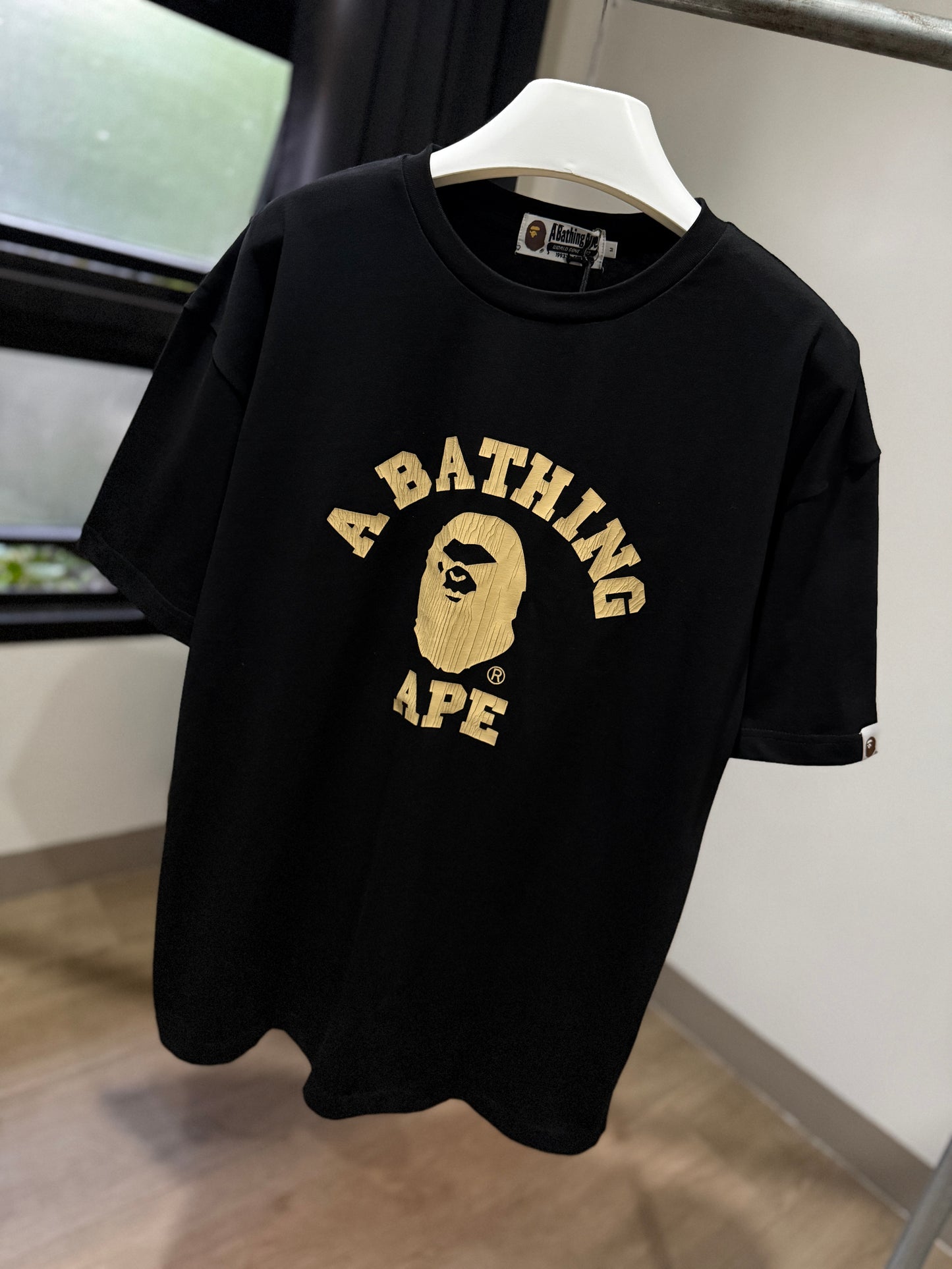 BAPE Overdye College Relaxed Fit Tee (Black)