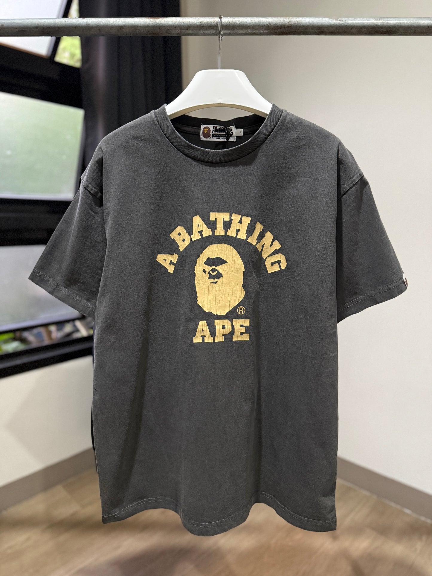BAPE Overdye College Relaxed FIt Tee (Gray)