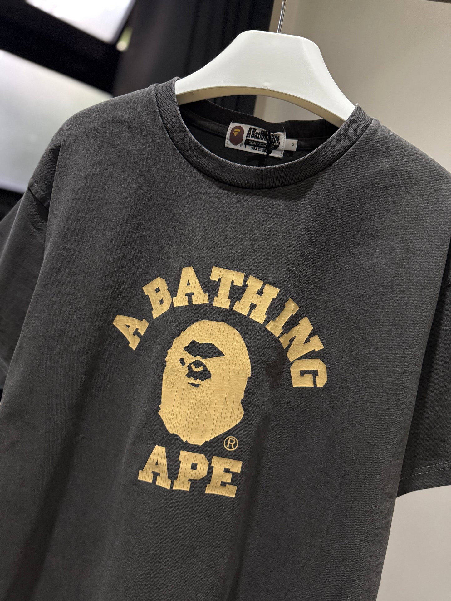 BAPE Overdye College Relaxed FIt Tee (Gray)
