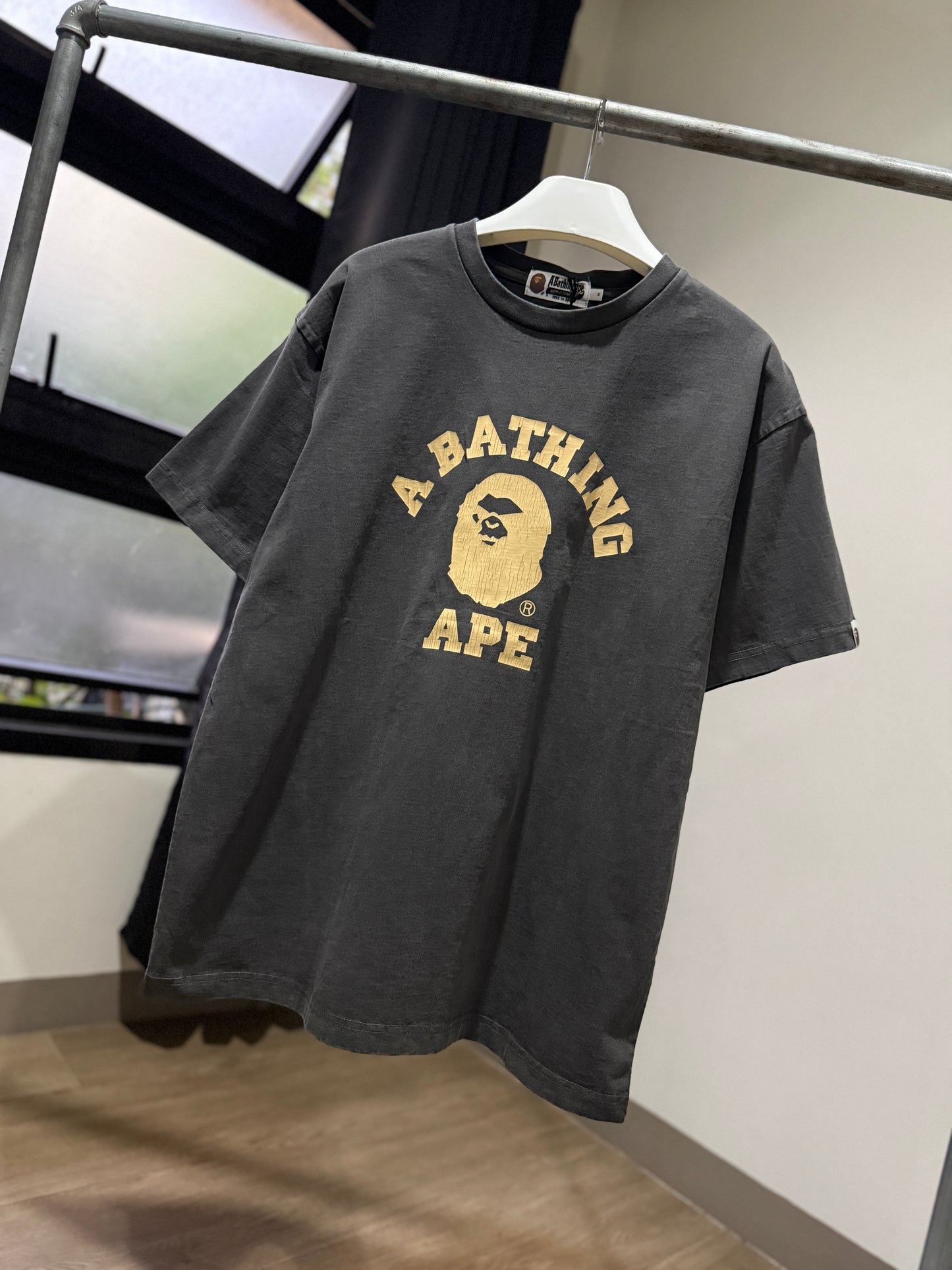BAPE Overdye College Relaxed FIt Tee (Gray)