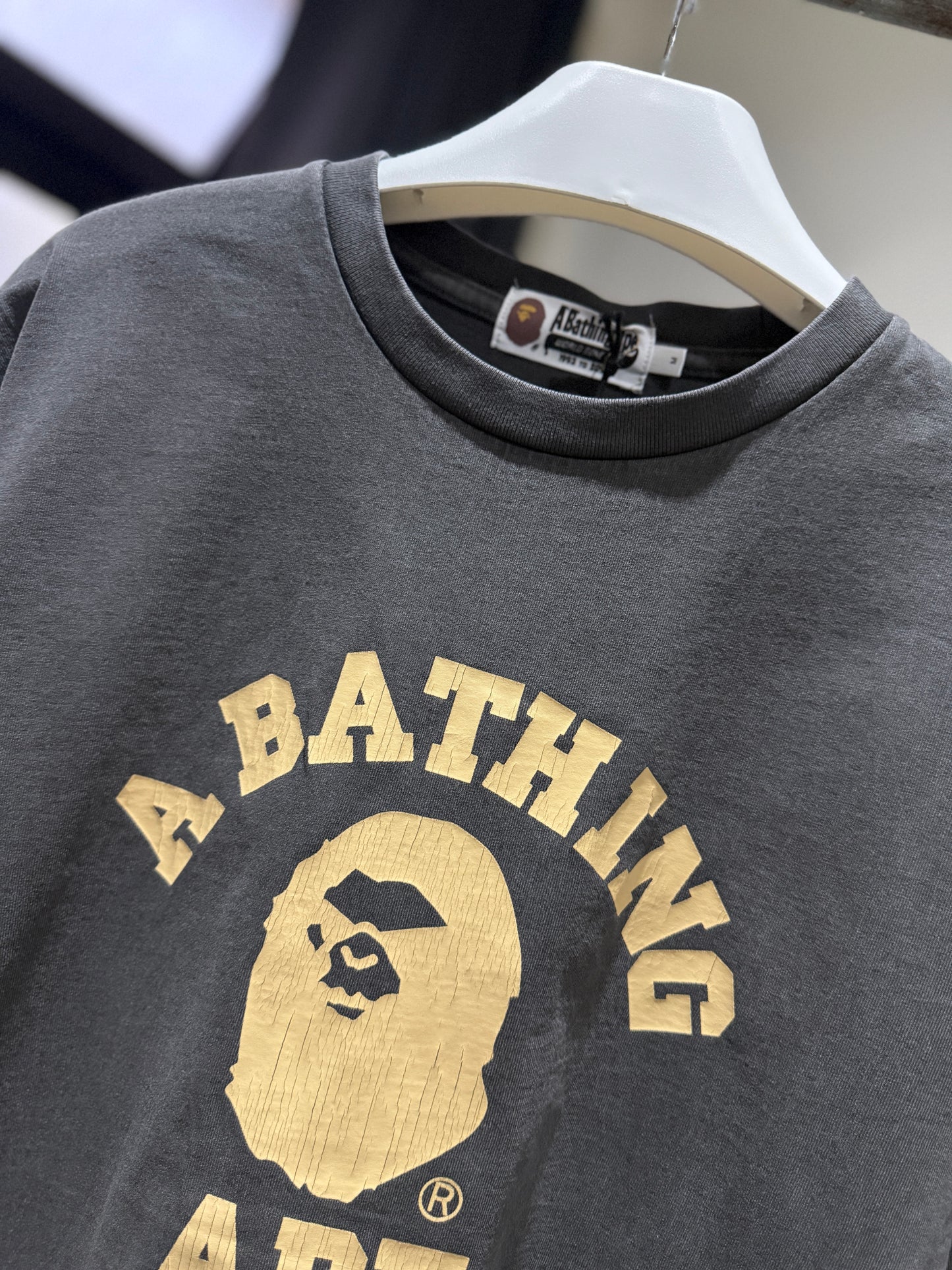 BAPE Overdye College Relaxed FIt Tee (Gray)