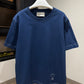 AMI de Coeur Embroidered Cotton T-Shirt (Navy)