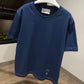 AMI de Coeur Embroidered Cotton T-Shirt (Navy)