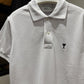 AMI de Coeur Short Sleeve Polo Shirt (White)