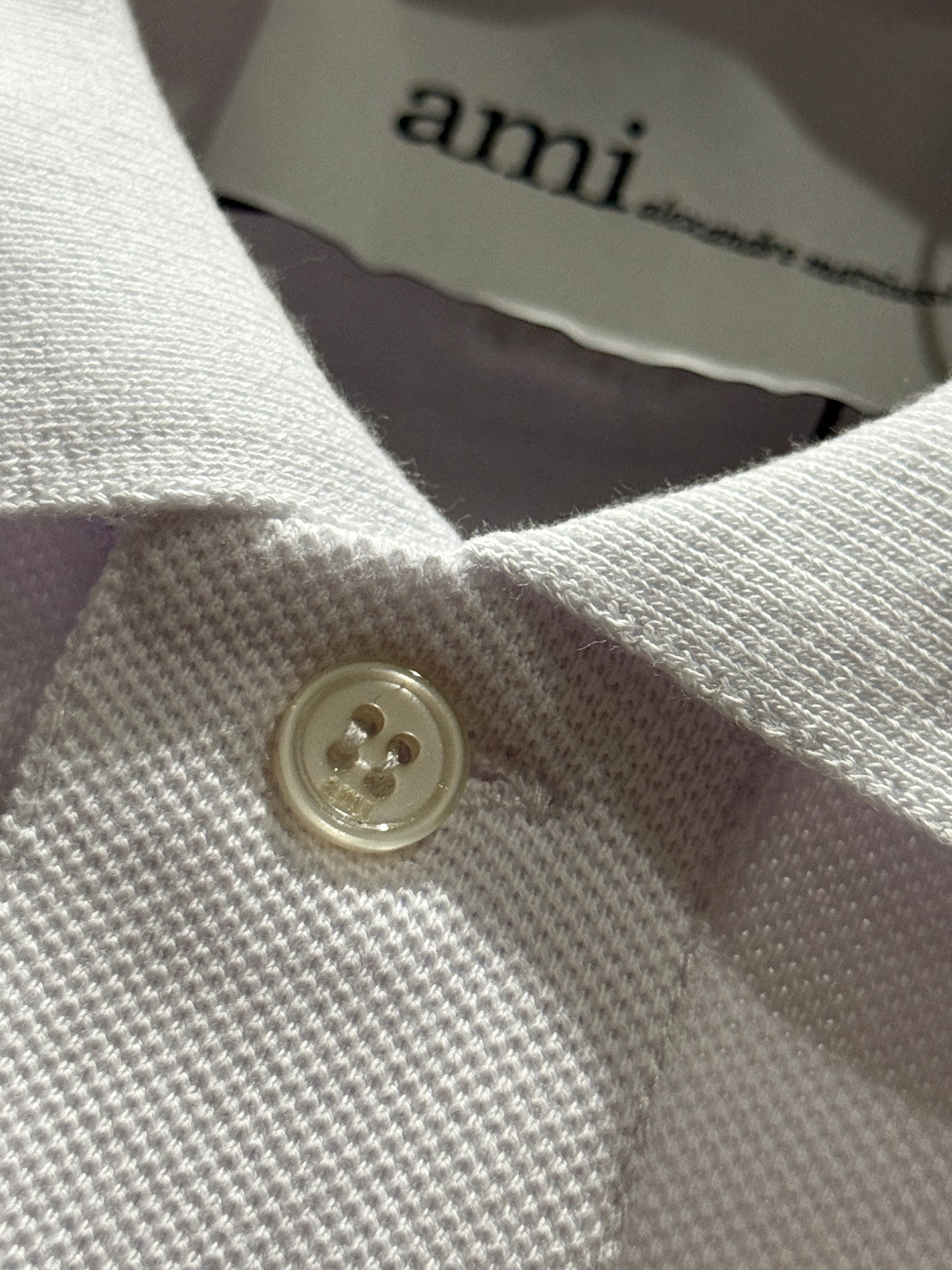 AMI de Coeur Short Sleeve Polo Shirt (White)