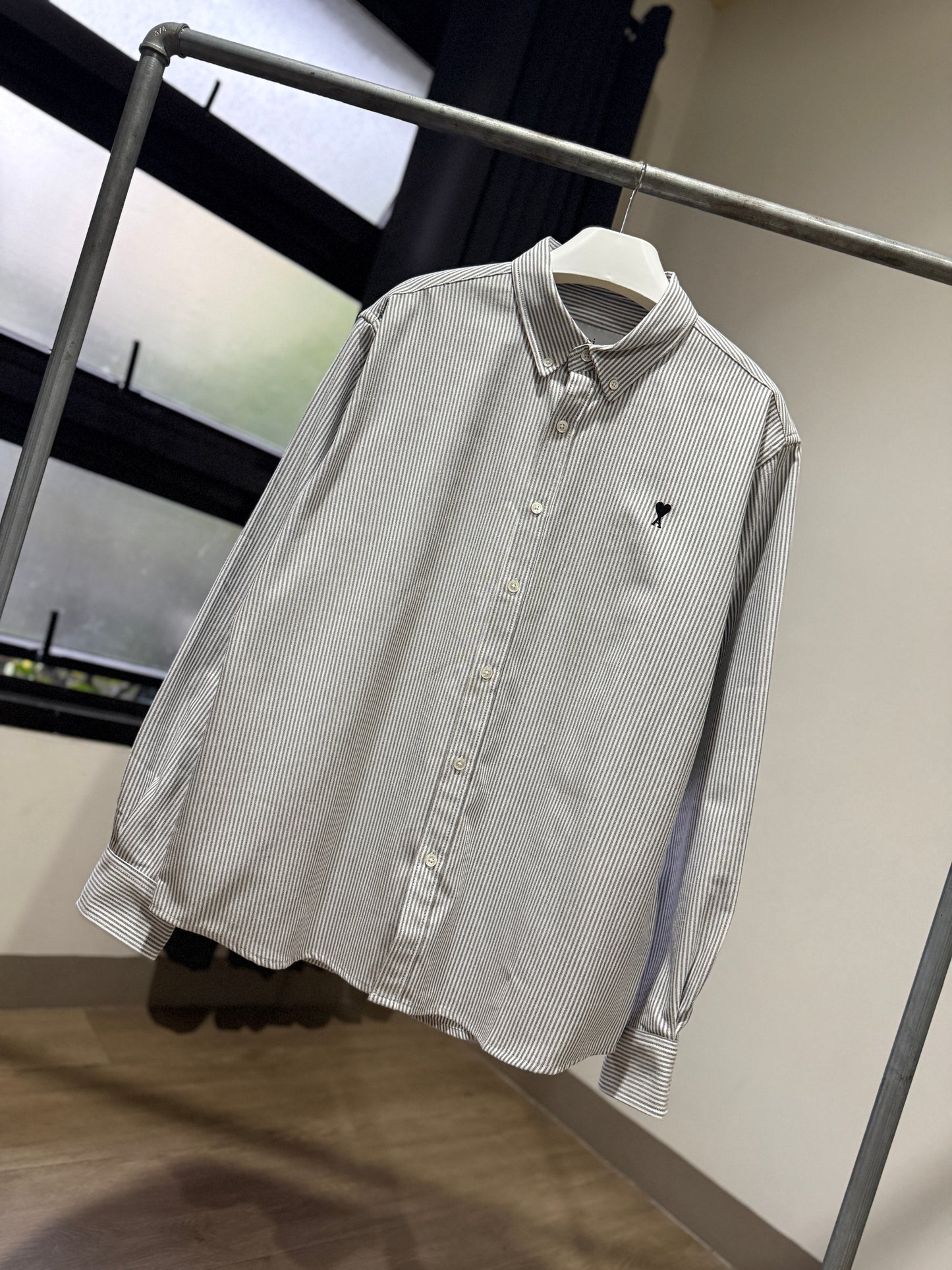 AMI de Coeur Stripe Cotton Shirt
