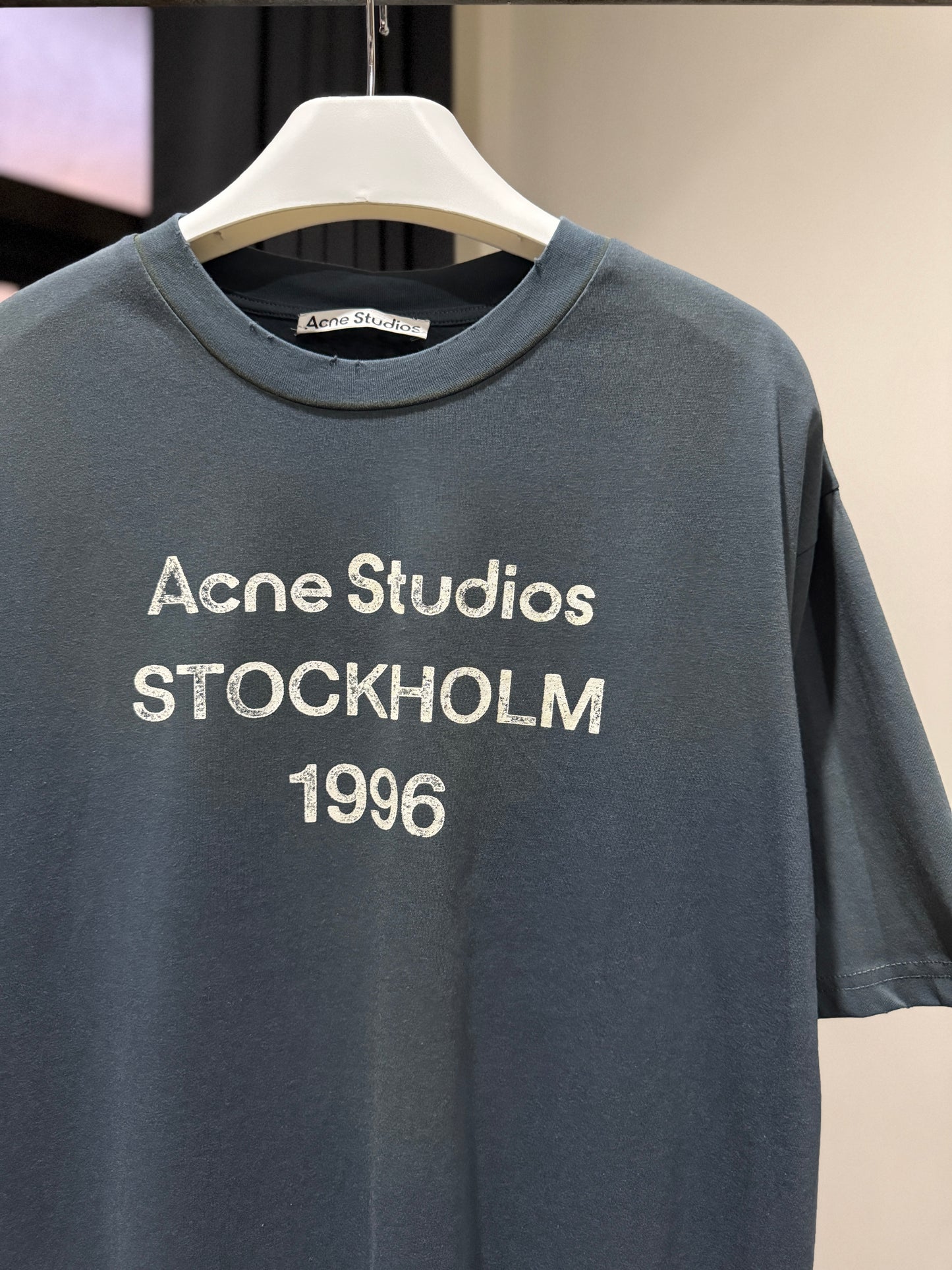 Acne Studios Relaxed Fit T-Shirt (Faded Blue)