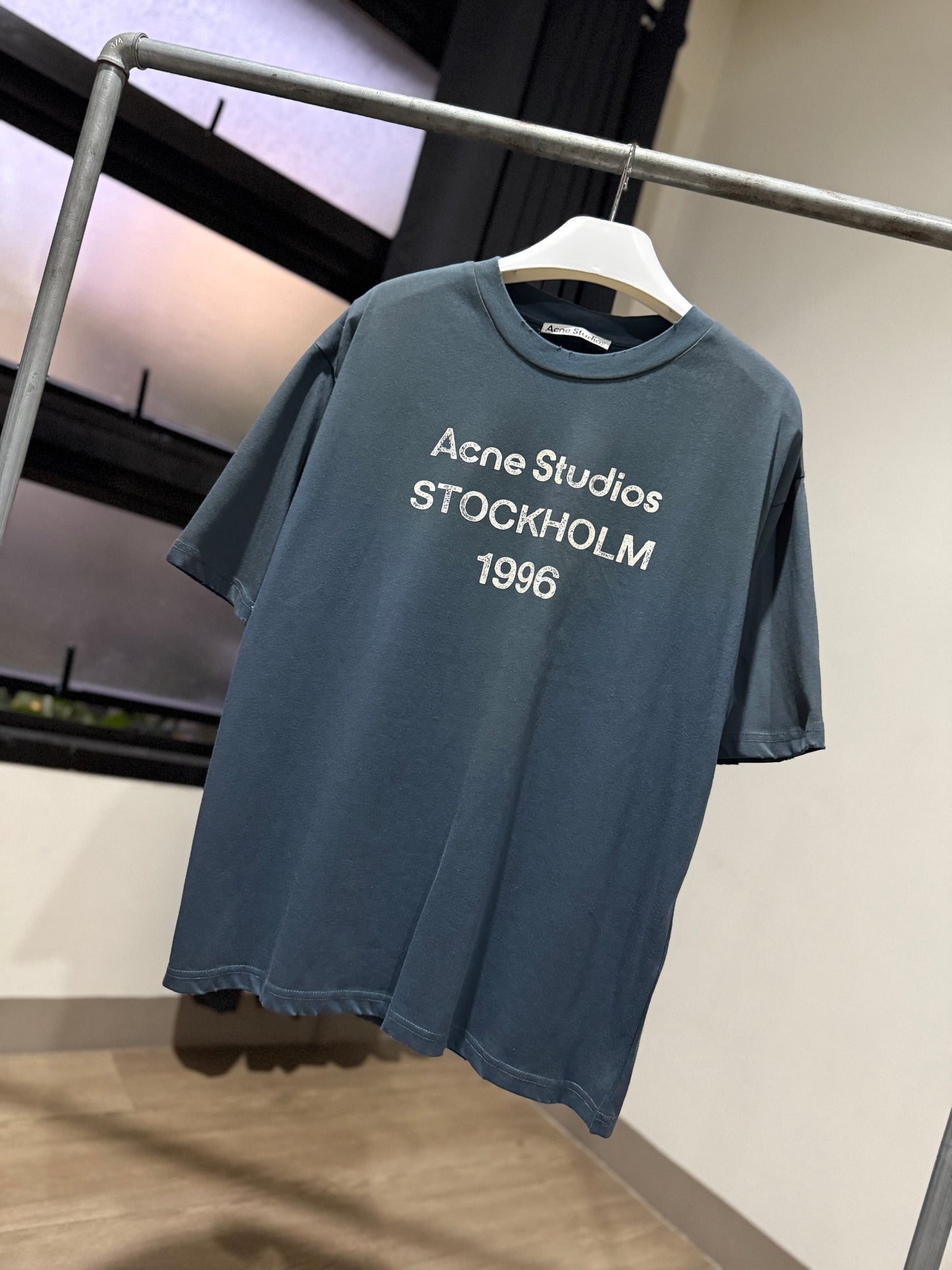 Acne Studios Relaxed Fit T-Shirt (Faded Blue)