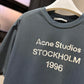 Acne Studios Relaxed Fit T-Shirt (Faded Blue)