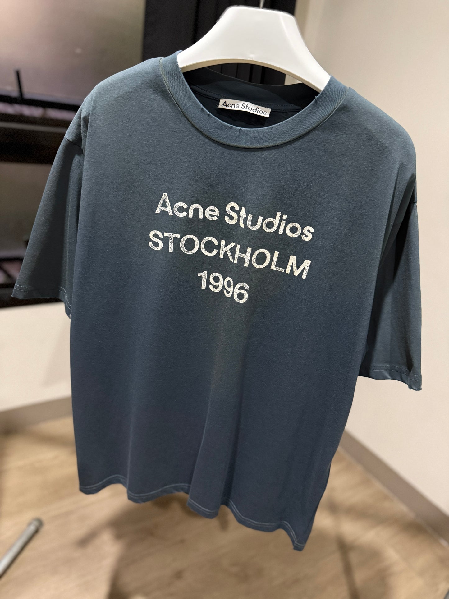Acne Studios Relaxed Fit T-Shirt (Faded Blue)