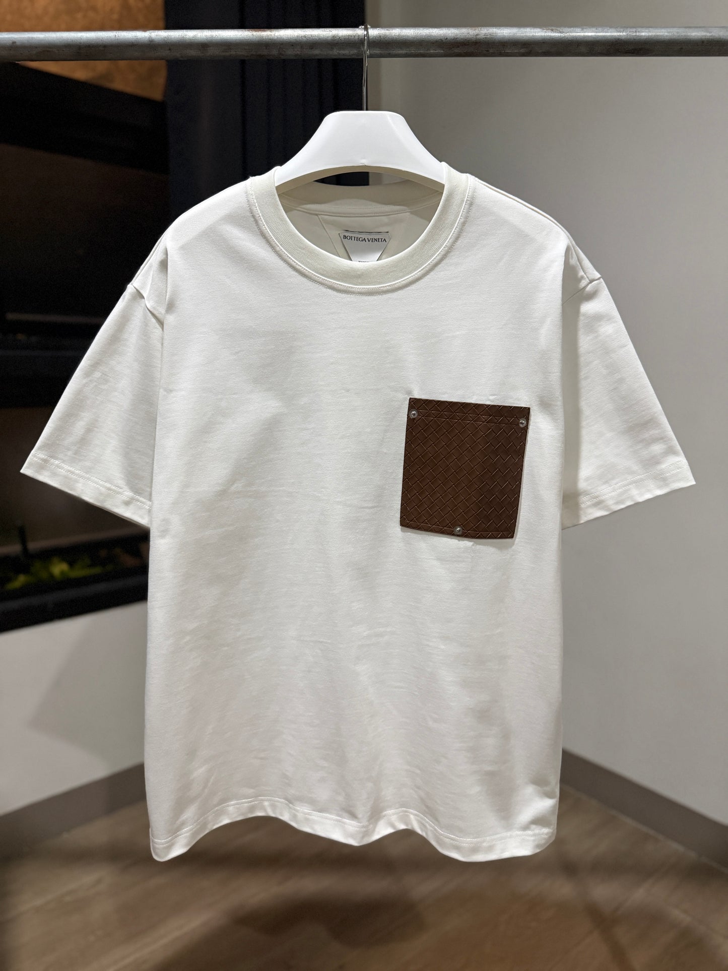 Bottega Veneta Pocket Oversized T-Shirt (White)