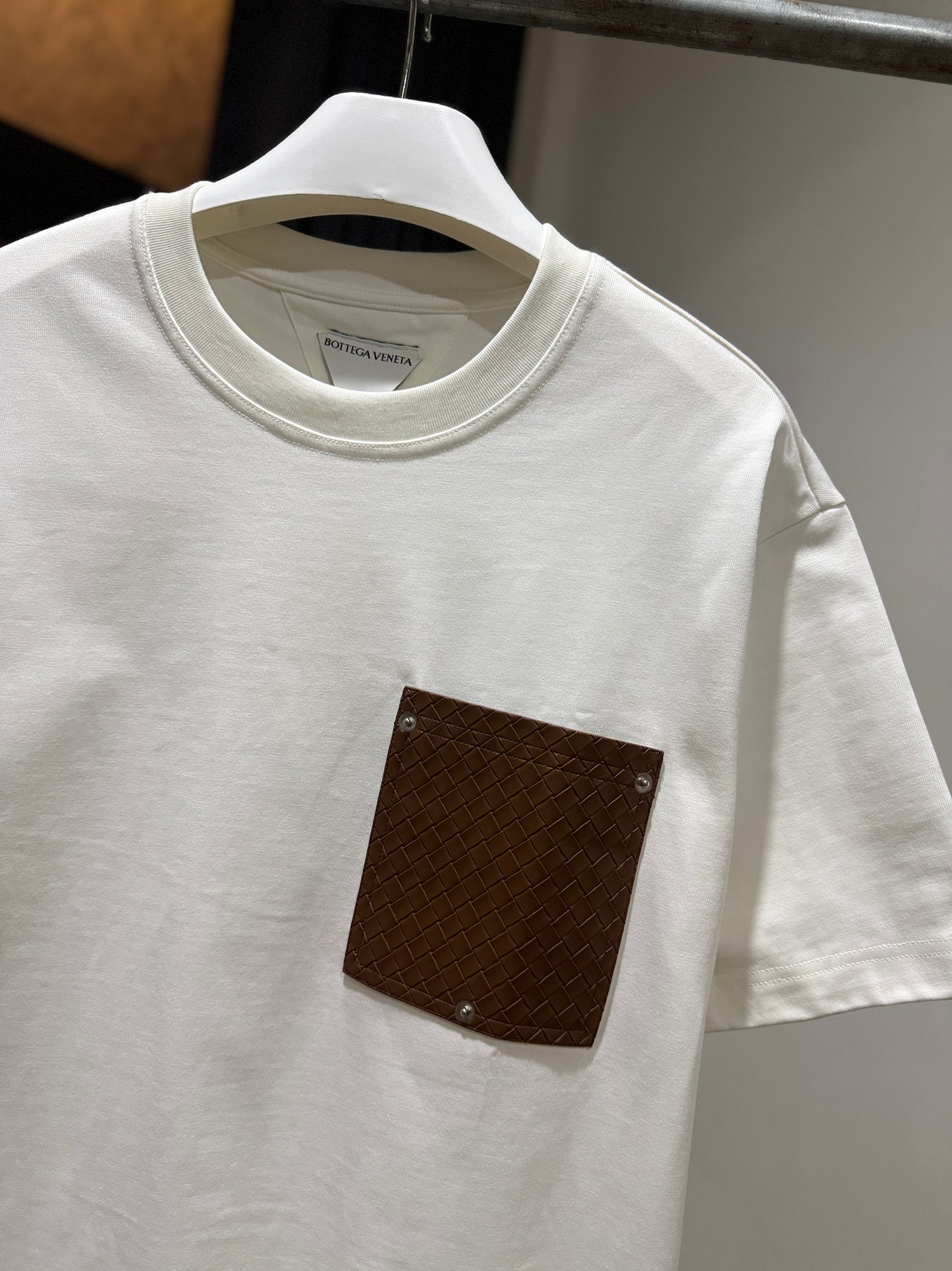 Bottega Veneta Pocket Oversized T-Shirt (White)