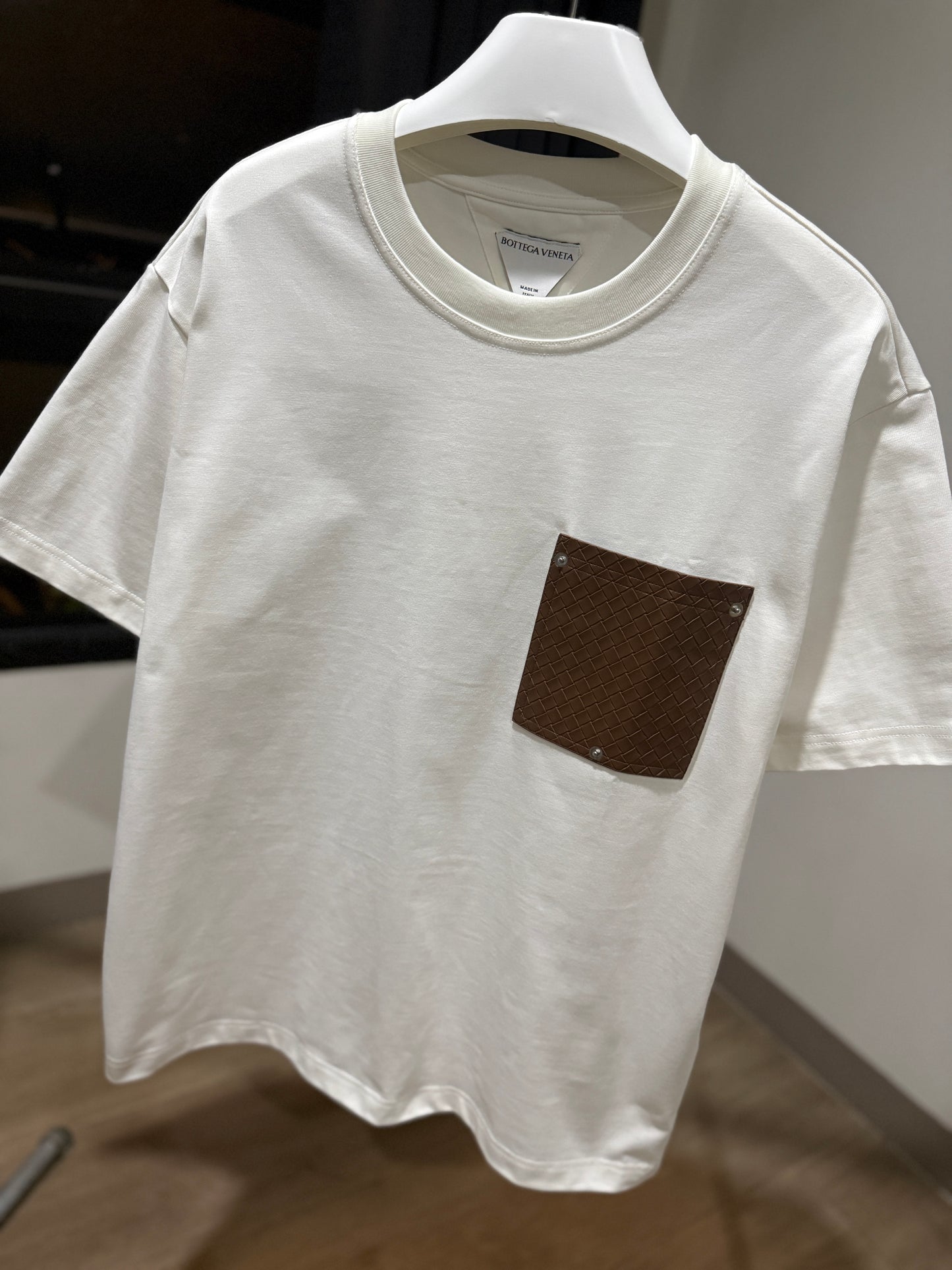 Bottega Veneta Pocket Oversized T-Shirt (White)
