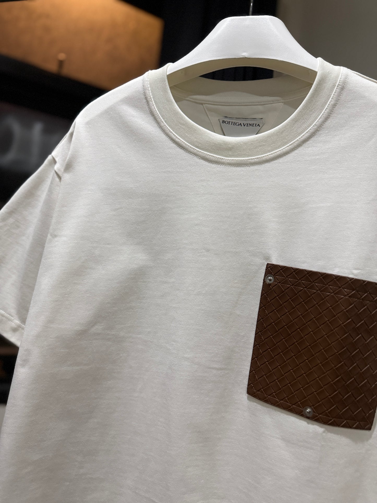 Bottega Veneta Pocket Oversized T-Shirt (White)