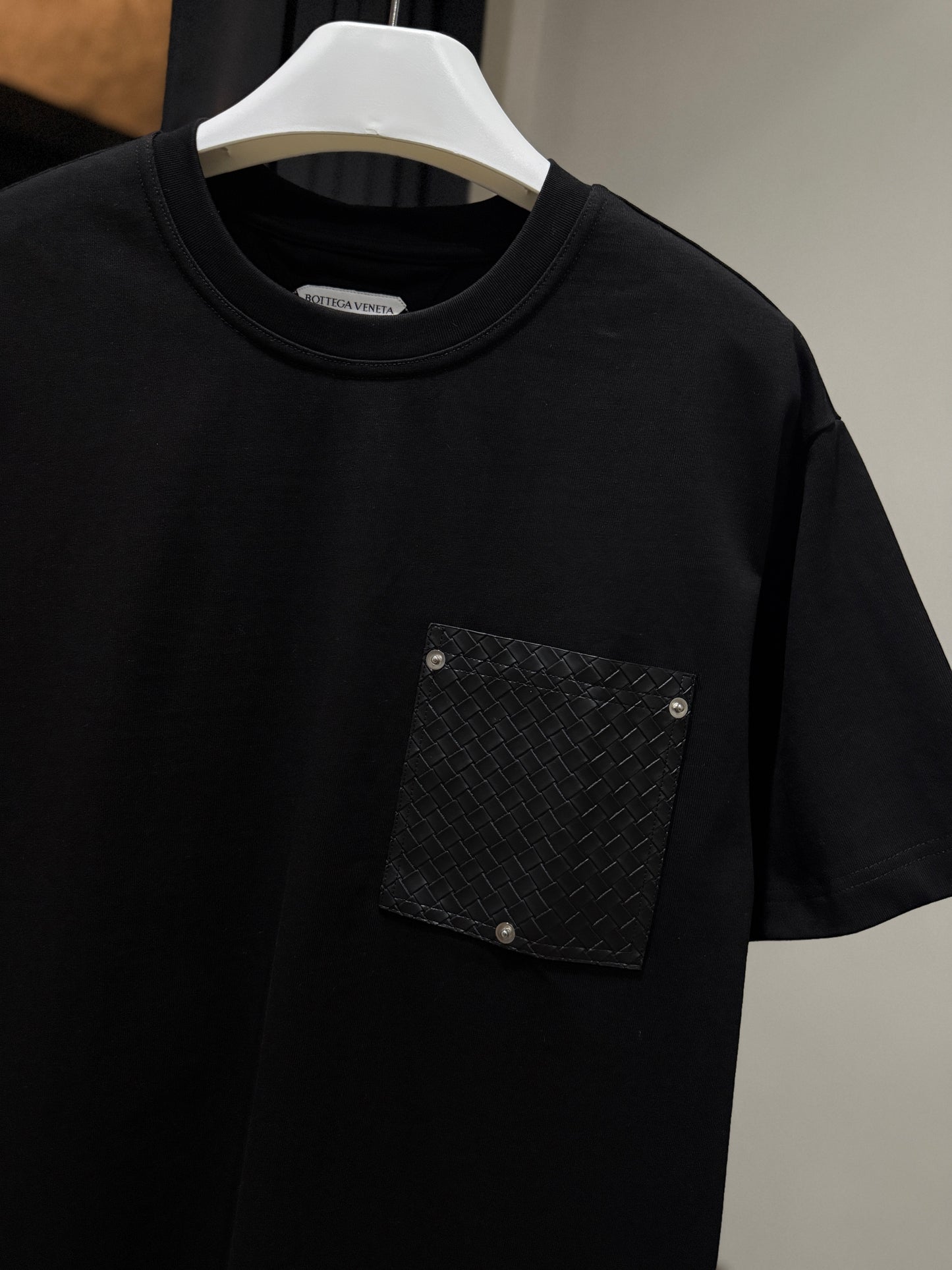 Bottega Veneta Pocket Oversized T-Shirt (Black)