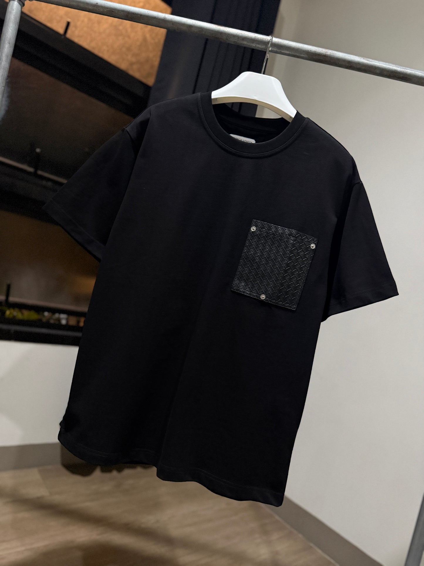 Bottega Veneta Pocket Oversized T-Shirt (Black)
