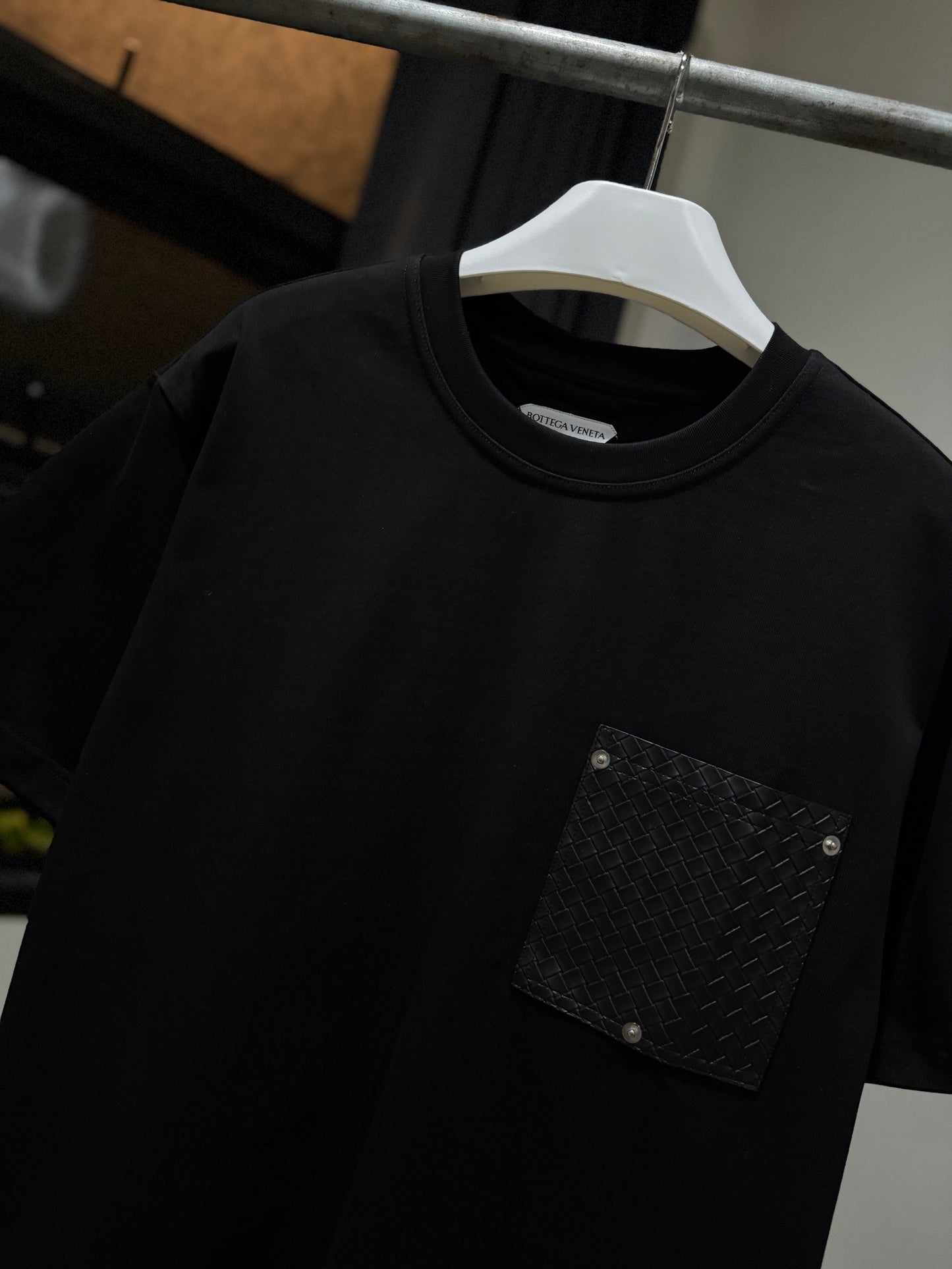 Bottega Veneta Pocket Oversized T-Shirt (Black)