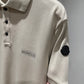 Moncler Button Polo Shirt (White Ivory)