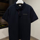 Burberry Polo Shirt with Lapel (Navy)