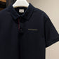 Burberry Polo Shirt with Lapel (Navy)