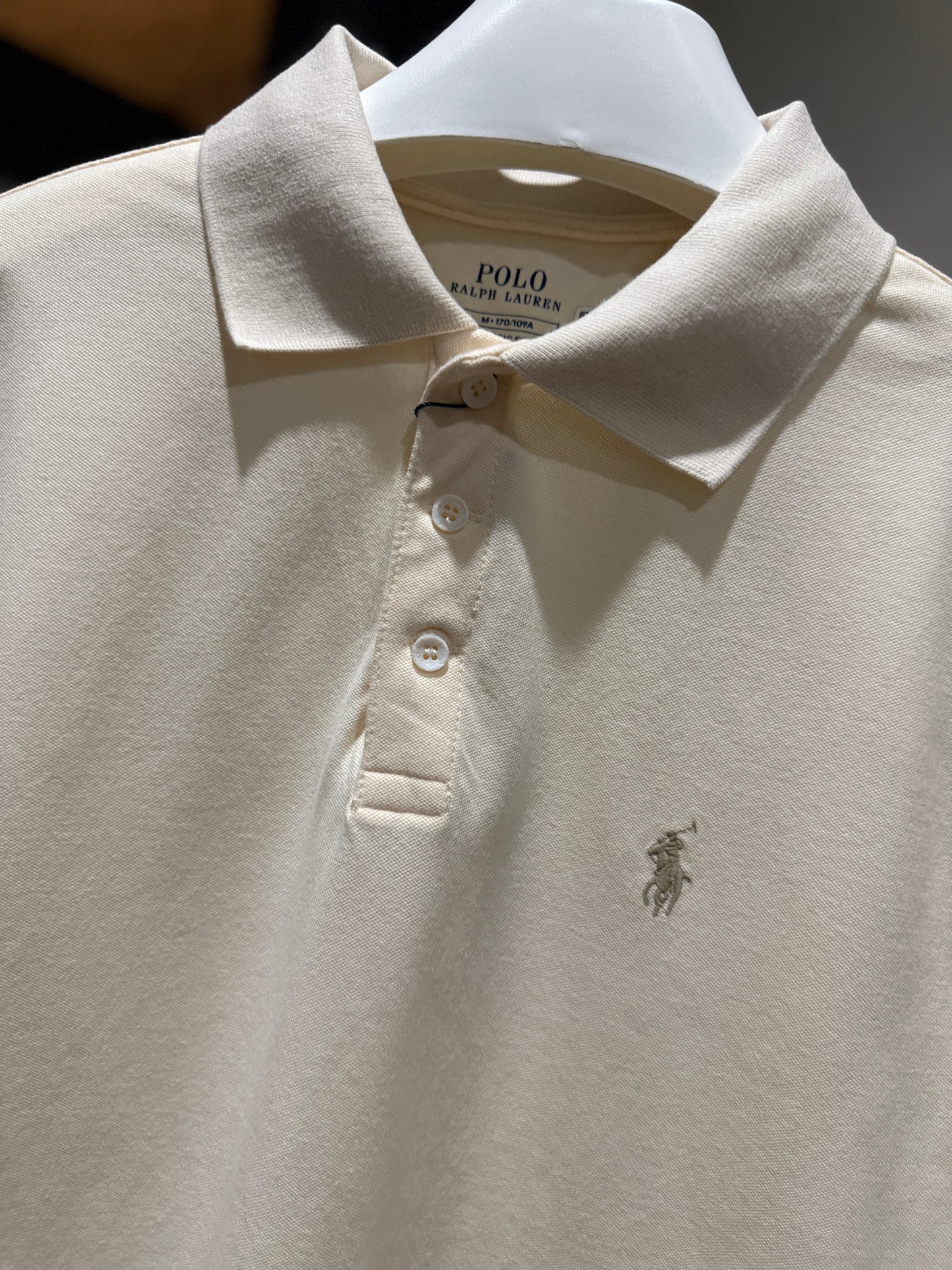 Ralph Lauren Classic Polo Shirt (Cream)