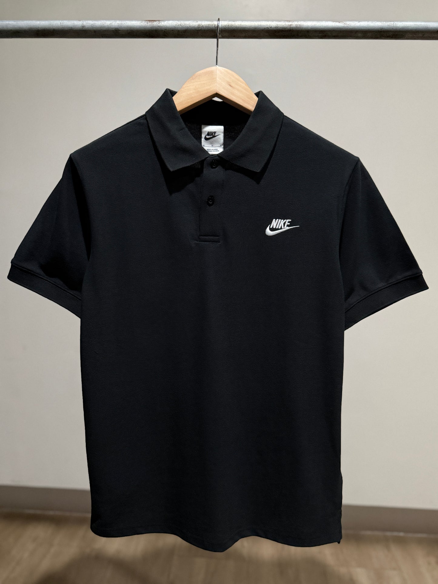 Nike Pique Polo Shirt (Black)