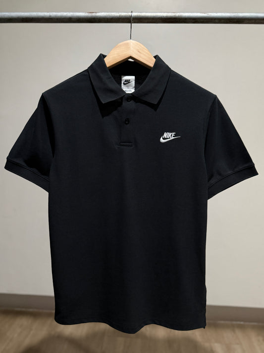 Nike Pique Polo Shirt (Black)