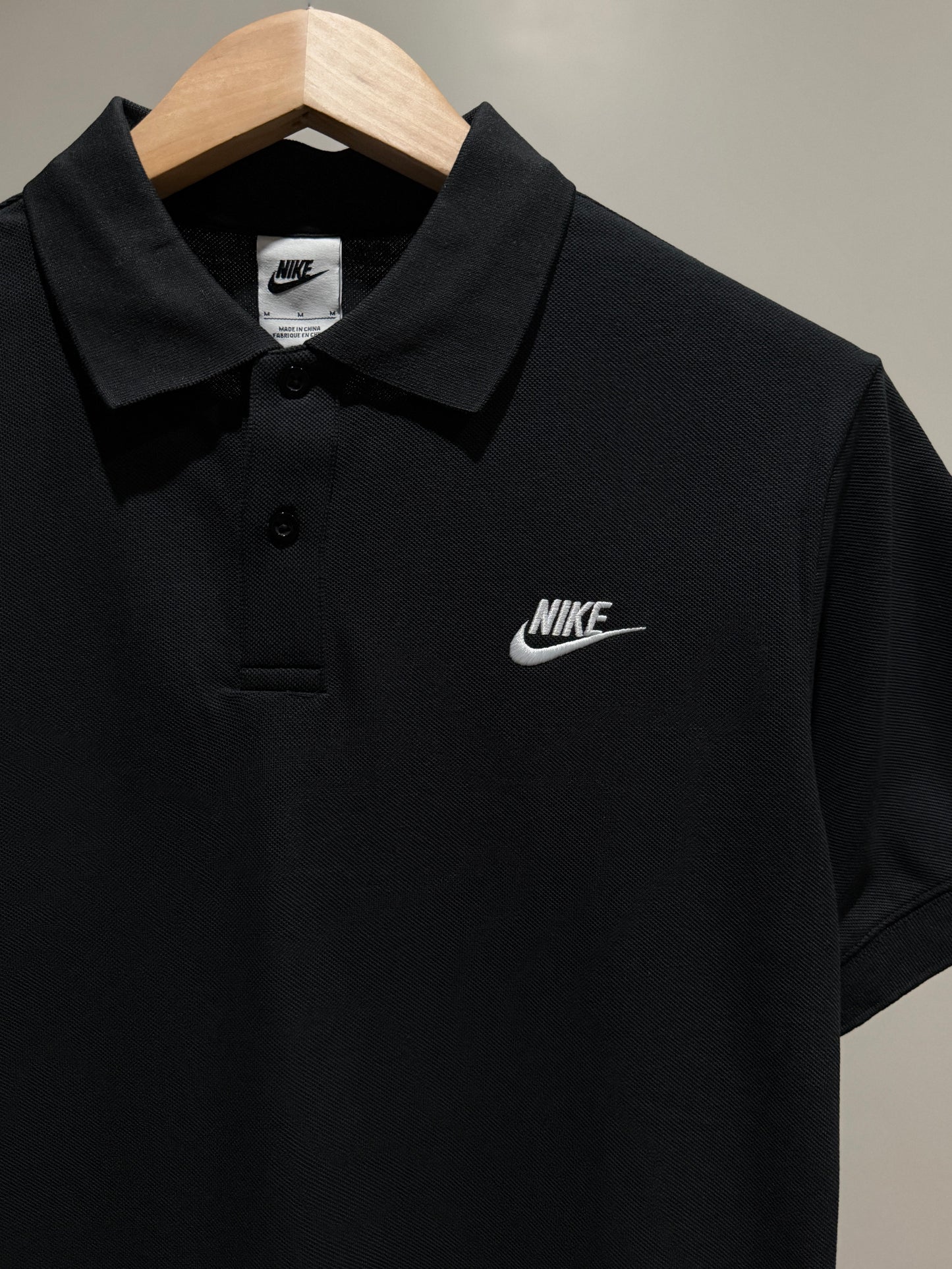 Nike Pique Polo Shirt (Black)