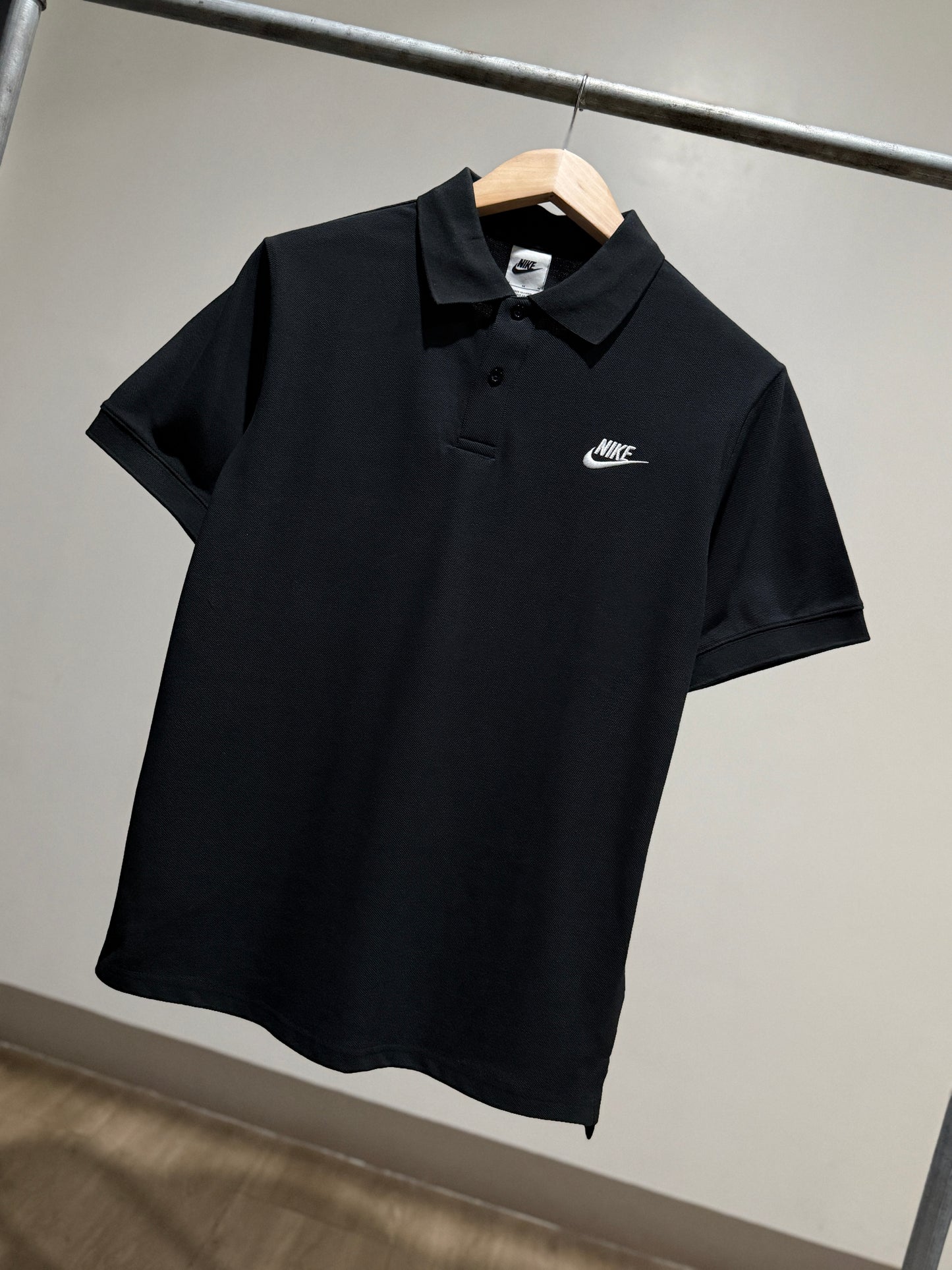 Nike Pique Polo Shirt (Black)