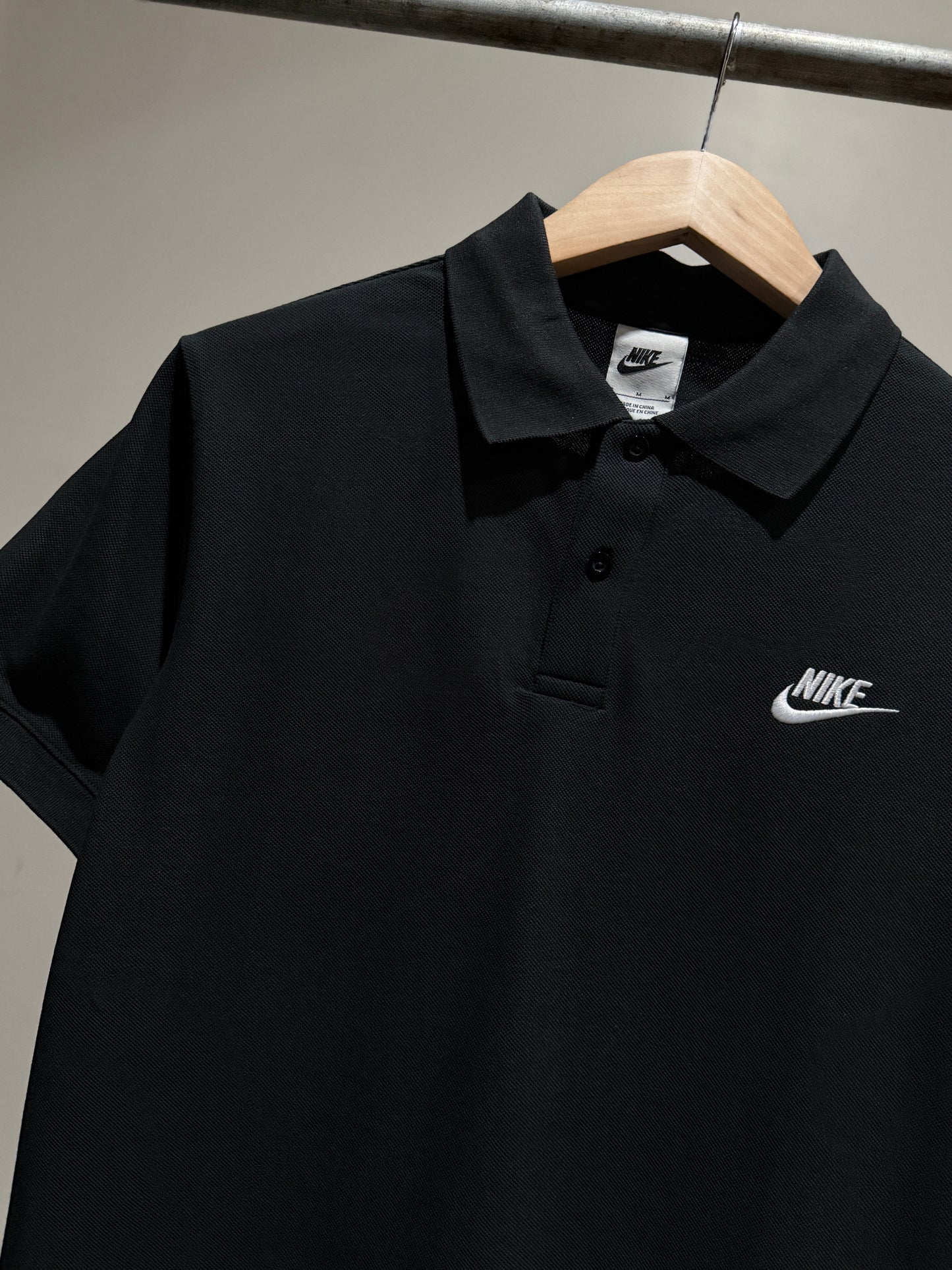 Nike Pique Polo Shirt (Black)