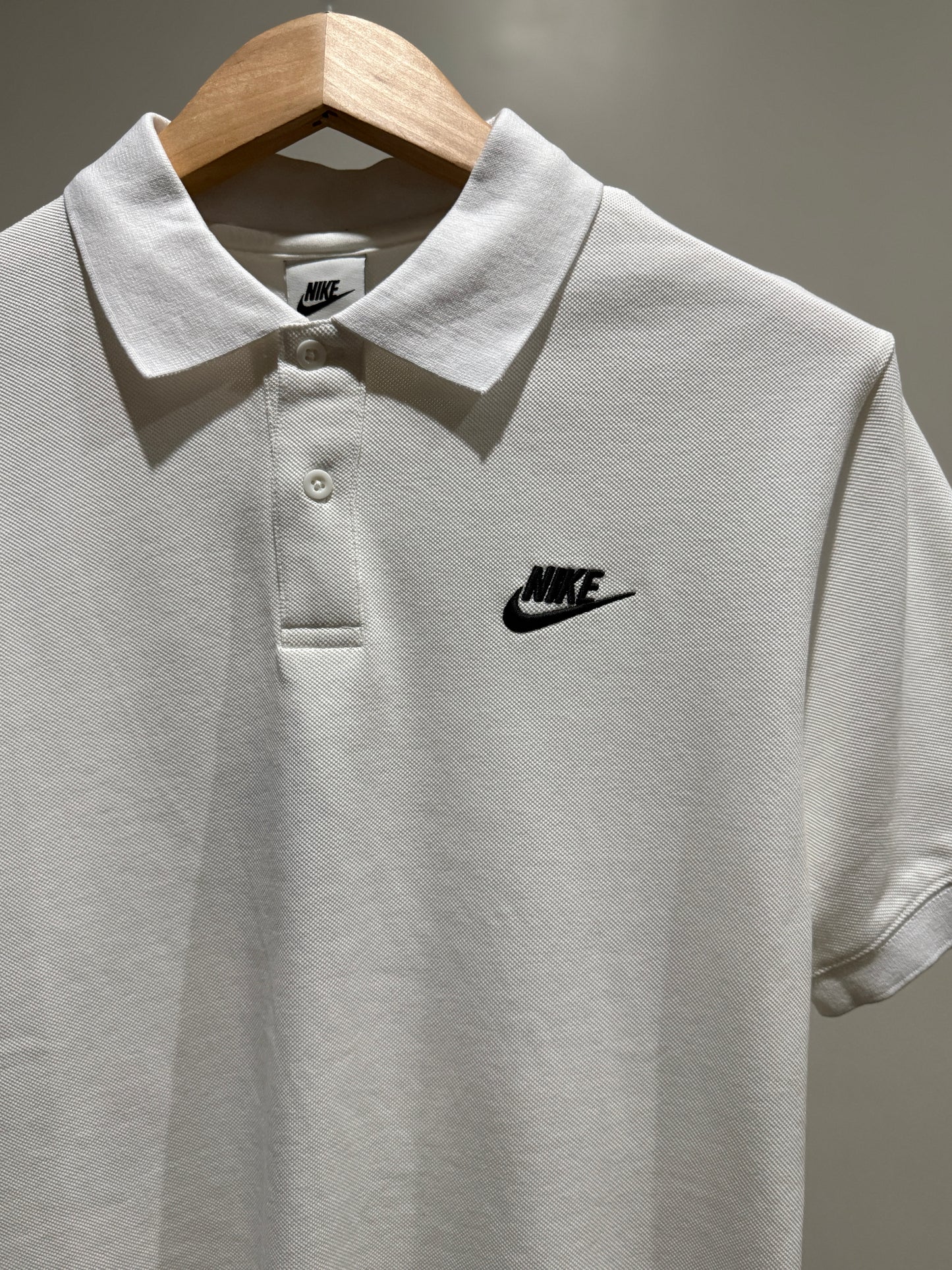 Nike Pique Polo Shirt (White)