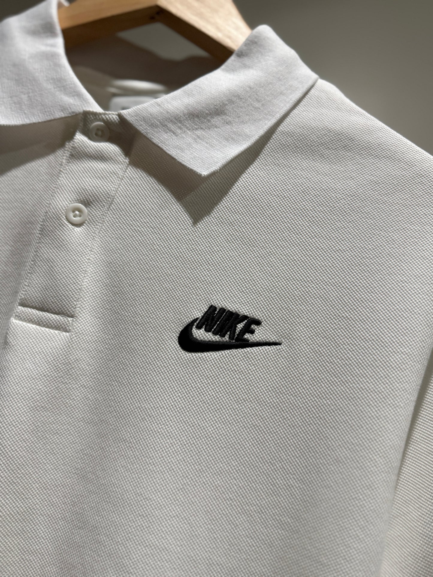 Nike Pique Polo Shirt (White)