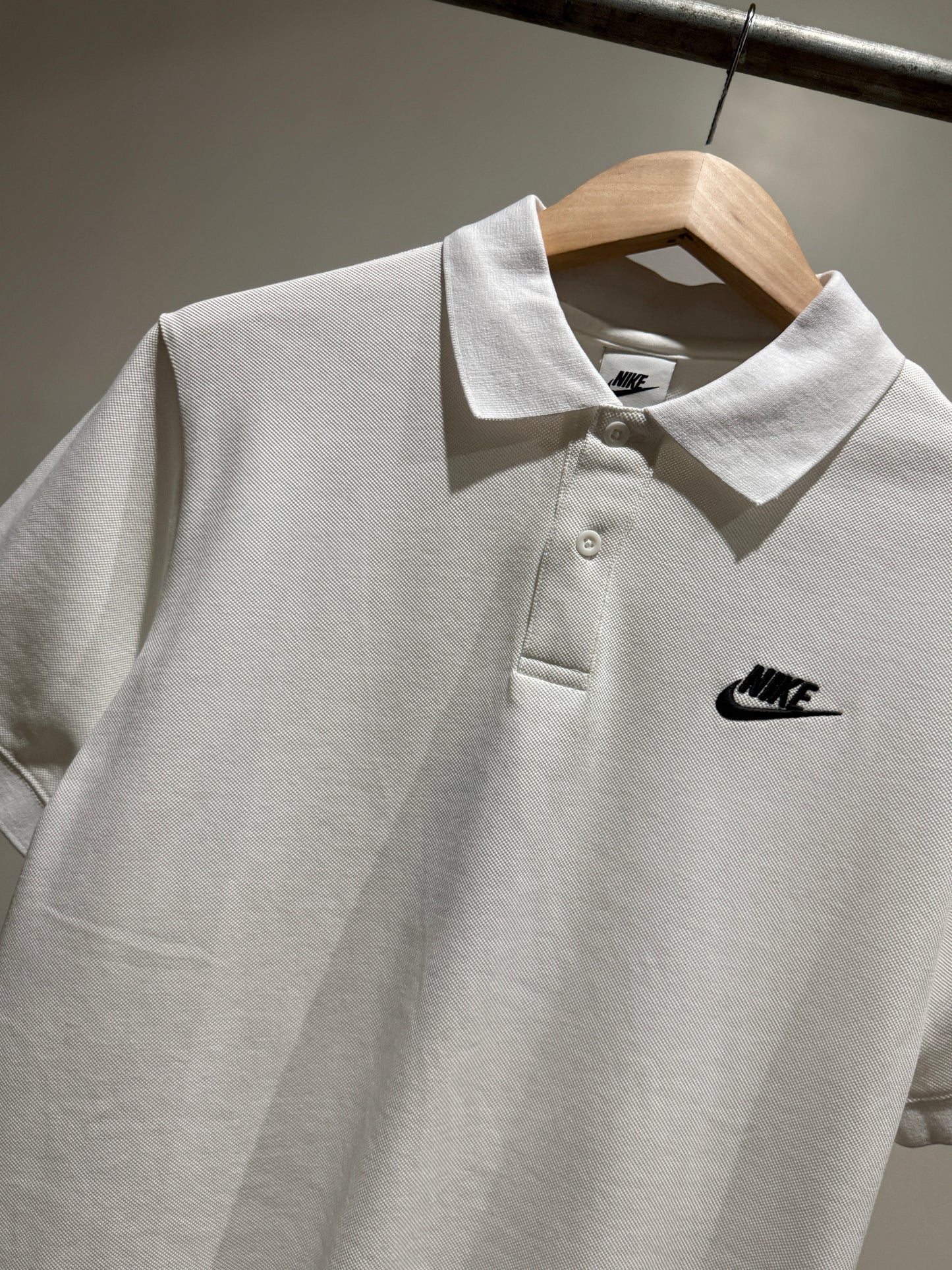 Nike Pique Polo Shirt (White)