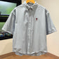 AMI Paris Short Sleeve Shirt (Boxy/Blue Note)