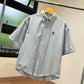 AMI Paris Short Sleeve Shirt (Boxy/Blue Note)