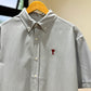 AMI Paris Short Sleeve Shirt (Boxy/Blue Note)