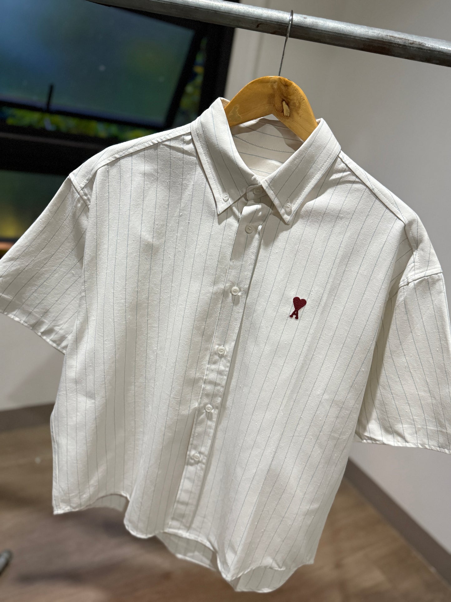 AMI Paris Short Sleeve Shirt (Boxy)